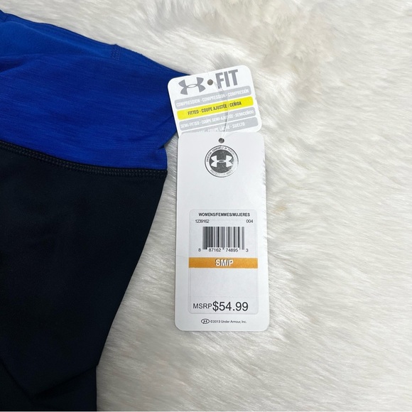 Under Armour Black and Blue Leggings Size Small - Picture 2 of 3